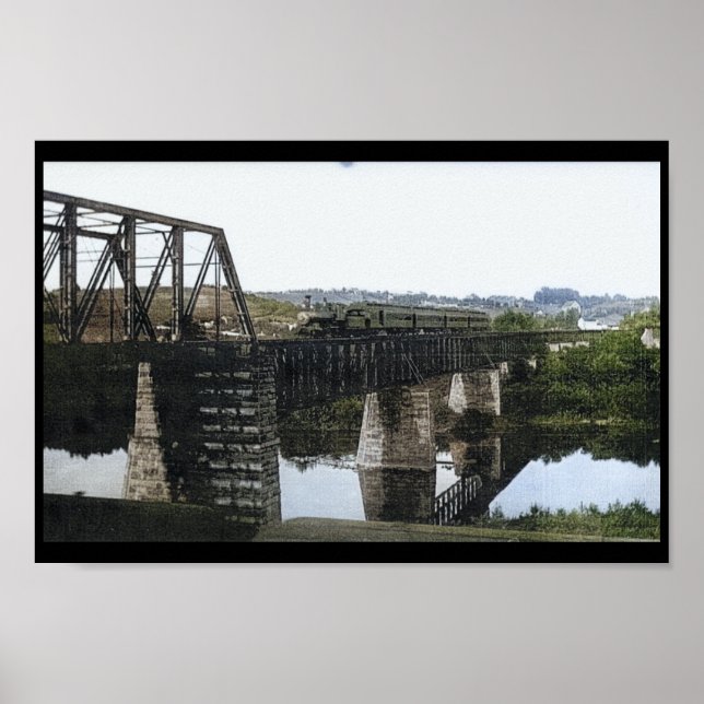 Pennsylvania Railroad bridge Mont Clare PA Poster (Framsidan)