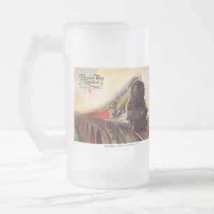 Pennsylvania Railroad Broadway Begränsad Frostat Ölglas