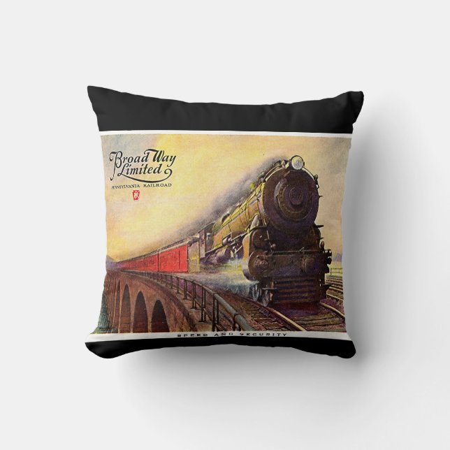 Pennsylvania Railroad Broadway Begränsad Pillow Kudde (Framsida)