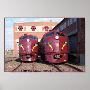 Pennsylvania Railroad E-8a,s (JTFS) 5809 och 5711 Poster