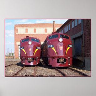 Pennsylvania Railroad E-8a,s (JTFS) 5809 och 5711 Poster