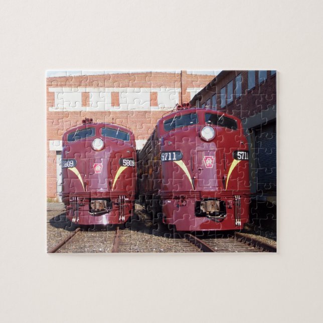 Pennsylvania Railroad E-8a,s (JTFS) 5809 och 5711 Pussel (Horisontell)