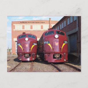 Pennsylvania Railroad E-8a,s (JTFS) 5809 och 5711 Vykort