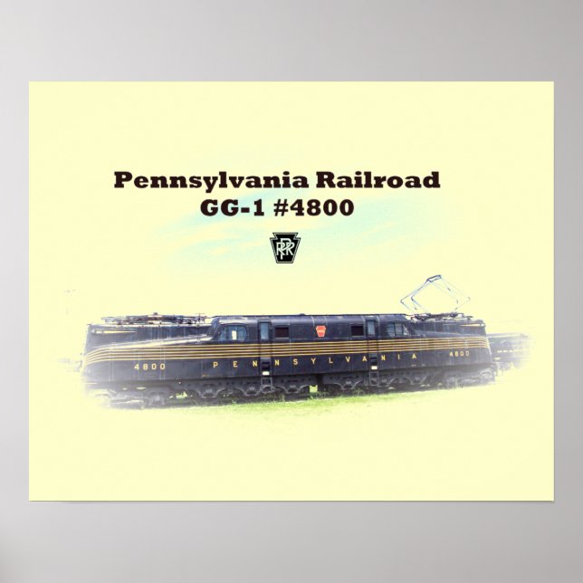 Pennsylvania Railroad GG1 #4800 Side View Poster 2 (Framsidan)