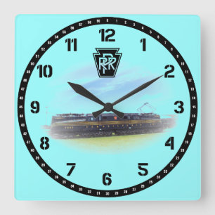 Pennsylvania Railroad GG-1 #4800 Side Large C Fyrkantig Klocka