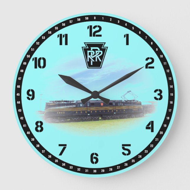 Pennsylvania Railroad GG-1 #4800 Sidovy Stor Klocka (Framsida)