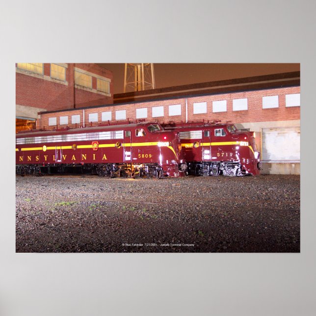 Pennsylvania Railroad (JTFS) - Nattfotsoffert Poster (Framsidan)