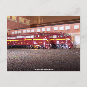 Pennsylvania Railroad (JTFS) - Nattfotsoffert Vykort