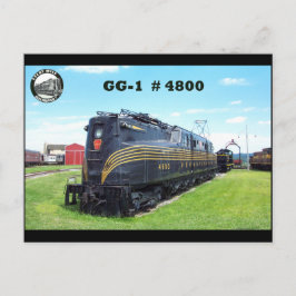 Pennsylvania Railroad Locomotive GG-1 #4800 -2- Vykort