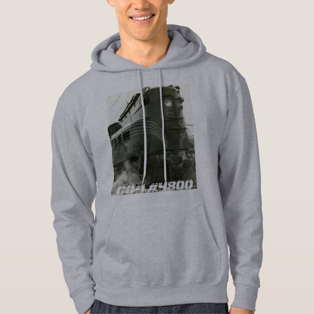 Pennsylvania Railroad Locomotive GG-1 #4800 Hoodie (Framsida)