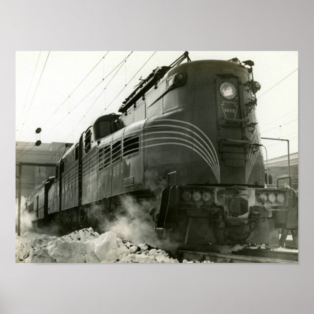 Pennsylvania Railroad Locomotive GG-1 #4800 Poster (Framsidan)