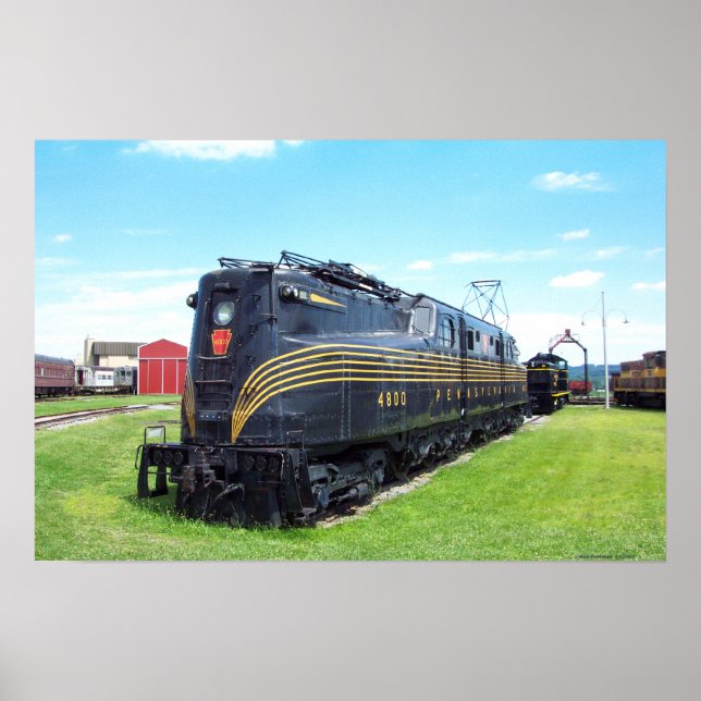 Pennsylvania Railroad Locomotive GG-1 #4800 Poster (Framsidan)