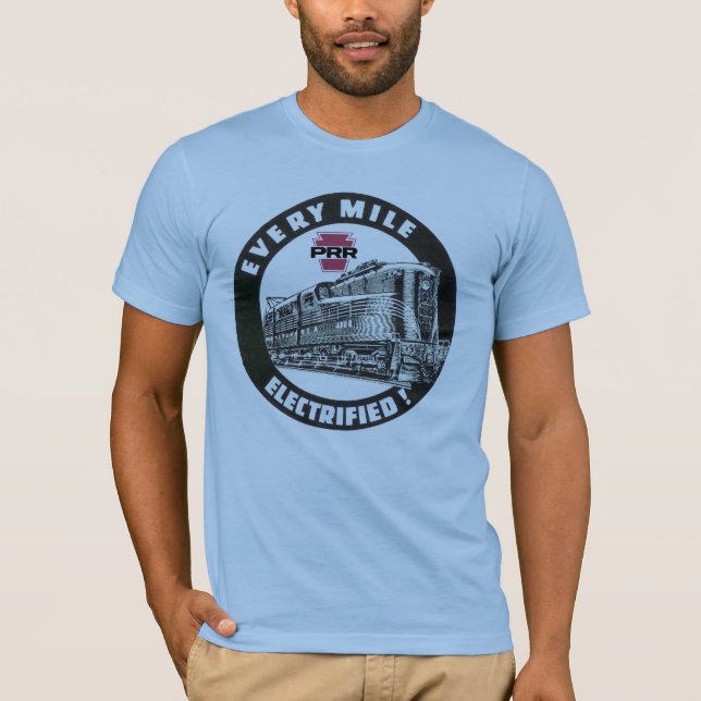 Pennsylvania Railroad Locomotive GG-1 #4800 T-Shir T Shirt (Framsida)