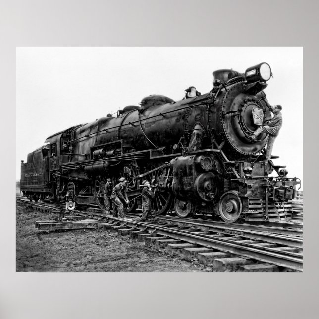 Pennsylvania Railroad Locomotive No. 3863 Poster (Framsidan)