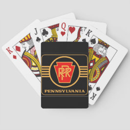 Pennsylvania Railroad Logotyp, Black & Guld Casinokort