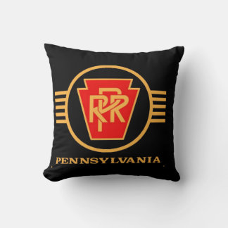Pennsylvania Railroad Logotyp, Black & Guld Kudde