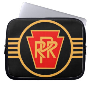 Pennsylvania Railroad Logotyp, Black & Guld Laptop Sleeve