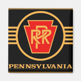 Pennsylvania Railroad Logotyp, Black & Guld Magnet