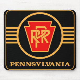 Pennsylvania Railroad Logotyp, Black & Guld Mouse  Musmatta