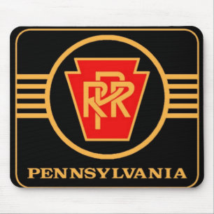 Pennsylvania Railroad Logotyp, Black & Guld Musmatta
