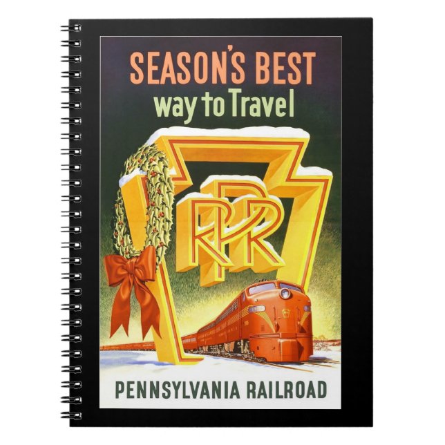 Pennsylvania Railroad, säsongens bästa sätt att re Anteckningsbok (Framsidan)
