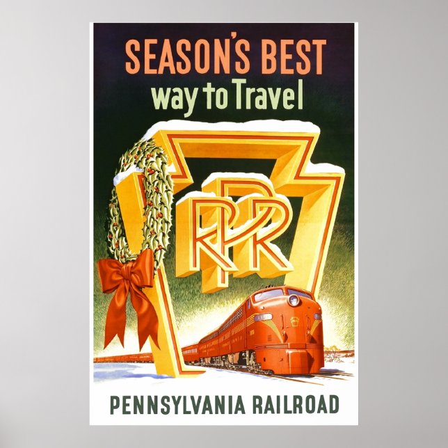 Pennsylvania Railroad, Season bästa sättet att res Poster (Framsidan)