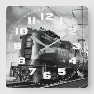 Pennsylvania Railroad Square Wall Clock Fyrkantig Klocka