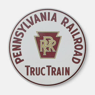 Pennsylvania Railroad Truc Train Service Magnet