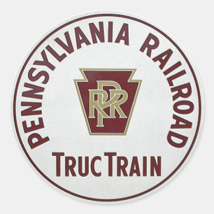 Pennsylvania Railroad Truc Train Service Runt Klistermärke