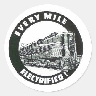 Pennsylvania Railroad varje mil elektrifierad Runt Klistermärke