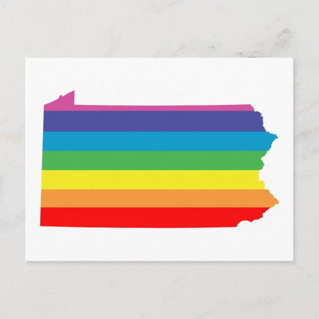 Pennsylvania rainbow rand vykort (Framsida)