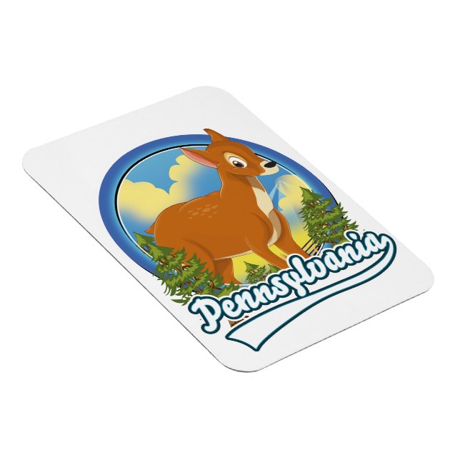 Pennsylvania Reslogotyp Magnet (Högersidan)