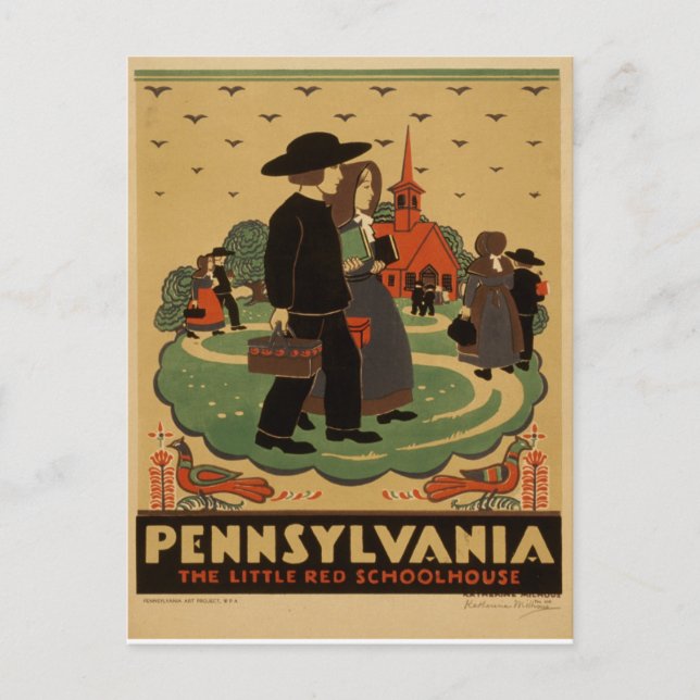Pennsylvania Resor Vykort (Framsida)