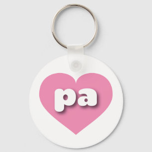 Pennsylvania rosa hjärta - I kärlek pa Nyckelring