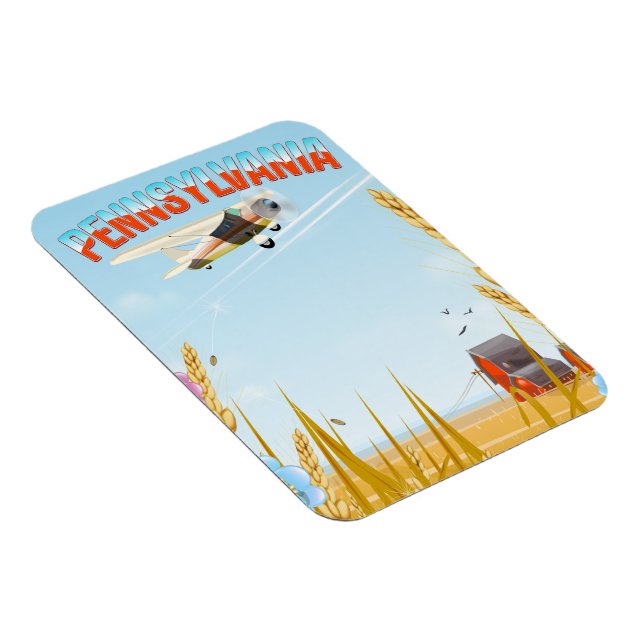 Pennsylvania Rural-reseaffisch Magnet (Högersidan)