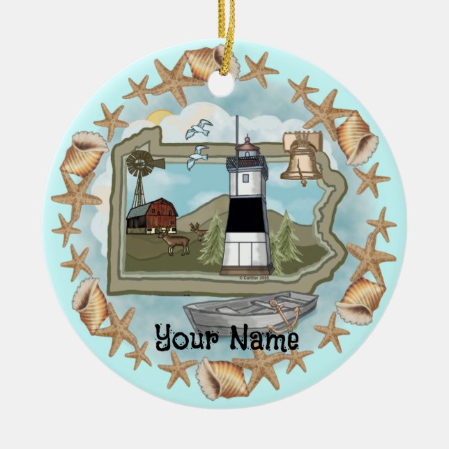 Pennsylvania Shell Fyrtorn Ornament (Framsidan)