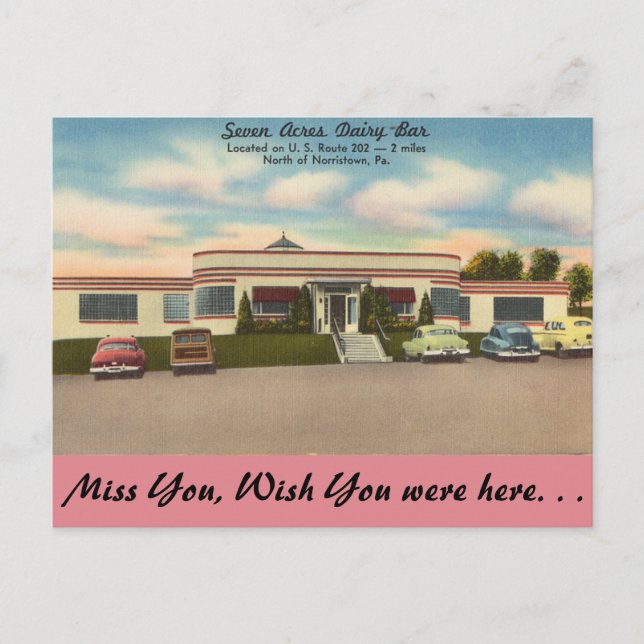 Pennsylvania, Sju Acres Dairy-Pub Vykort (Framsida)