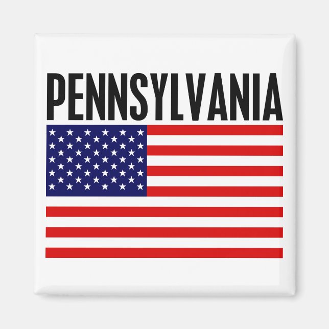 Pennsylvania, Stars och stripes Magnet (Framsidan)