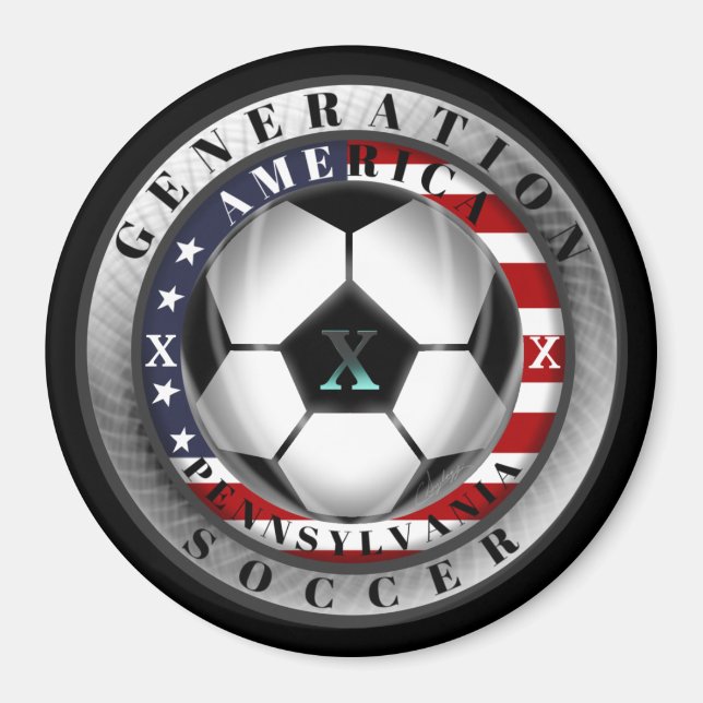 Pennsylvania State Generation X American Ocer Magnet (Framsidan)