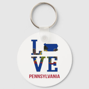 Pennsylvania State Kärlek USA Nyckelring