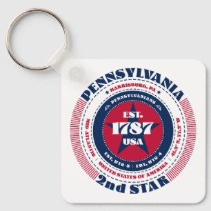 Pennsylvania State Keychain Nyckelring