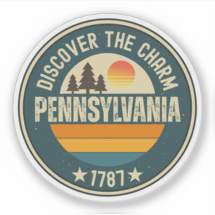 Pennsylvania State - Keystone State Present Klistermärken