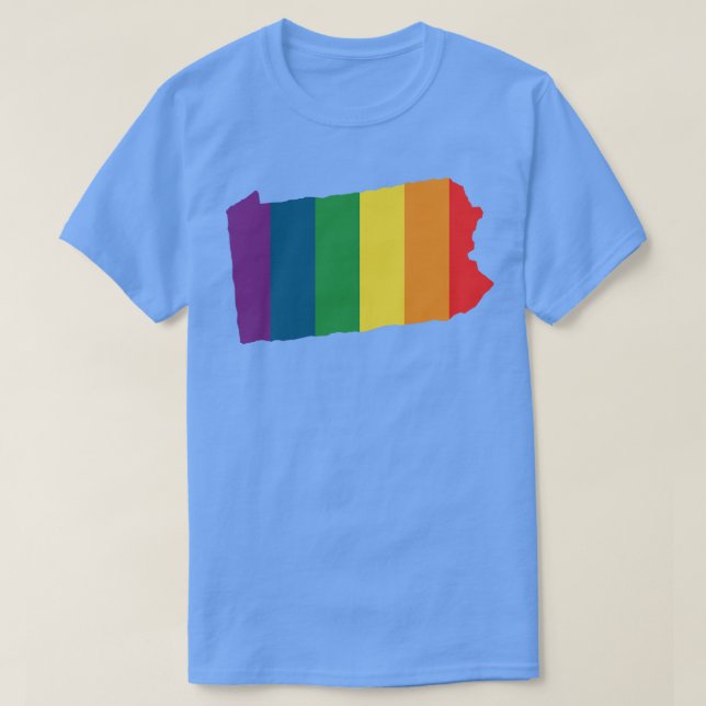 Pennsylvania State Rainbow T Shirt (Design framsida)