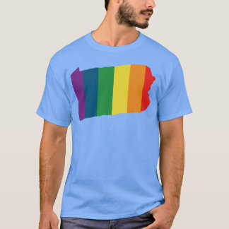Pennsylvania State Rainbow T Shirt