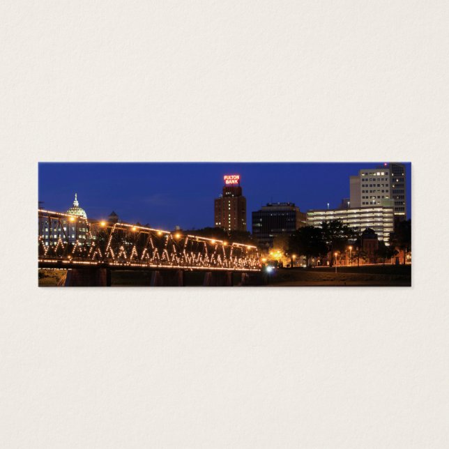 Pennsylvania State Walnut Street Bridge Litet Visitkort (Framsidan)