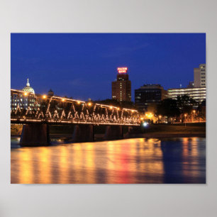 Pennsylvania State Walnut Street Bridge Poster