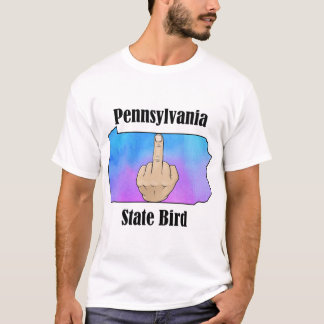Pennsylvania-statfågelt-shirt mitten finger t shirt