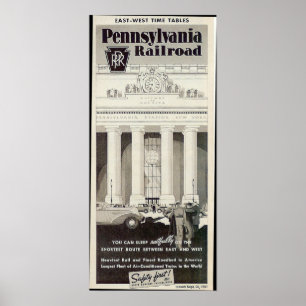 Pennsylvania station New York, schema 1941 Poster