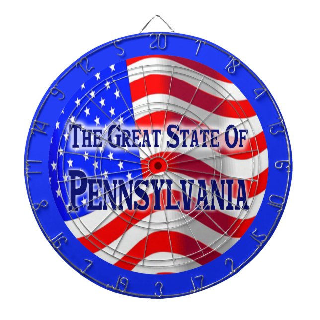 Pennsylvania statlig Dartboard Piltavla (Framsidan)