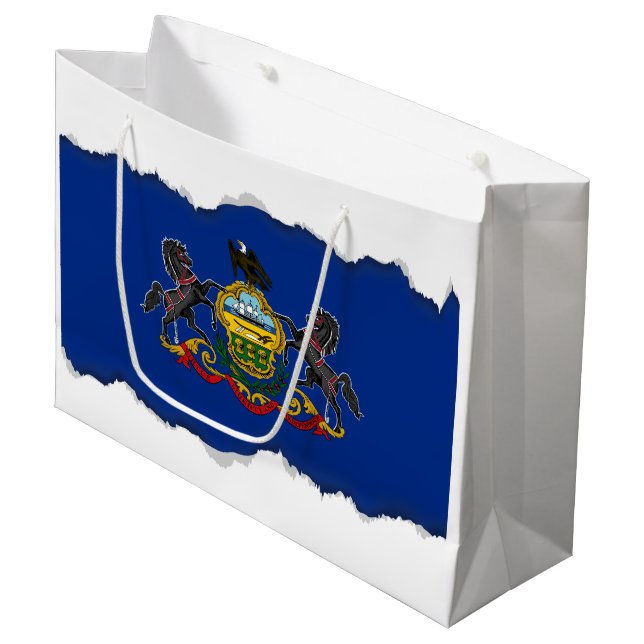 Pennsylvania Statlig flagga (Framsidan Vinklad)